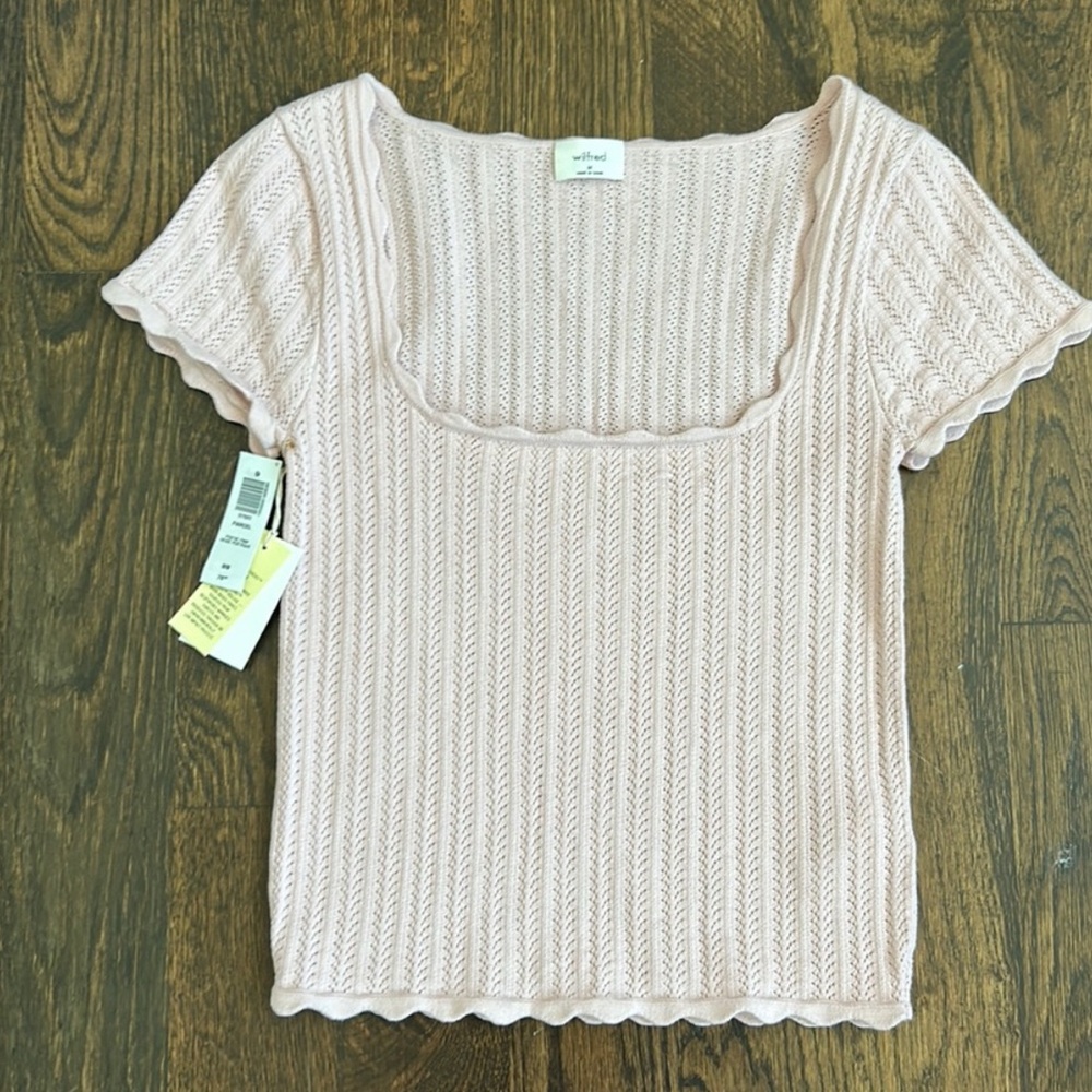 Aritzia Wilfred Parcel Top Blush Pink